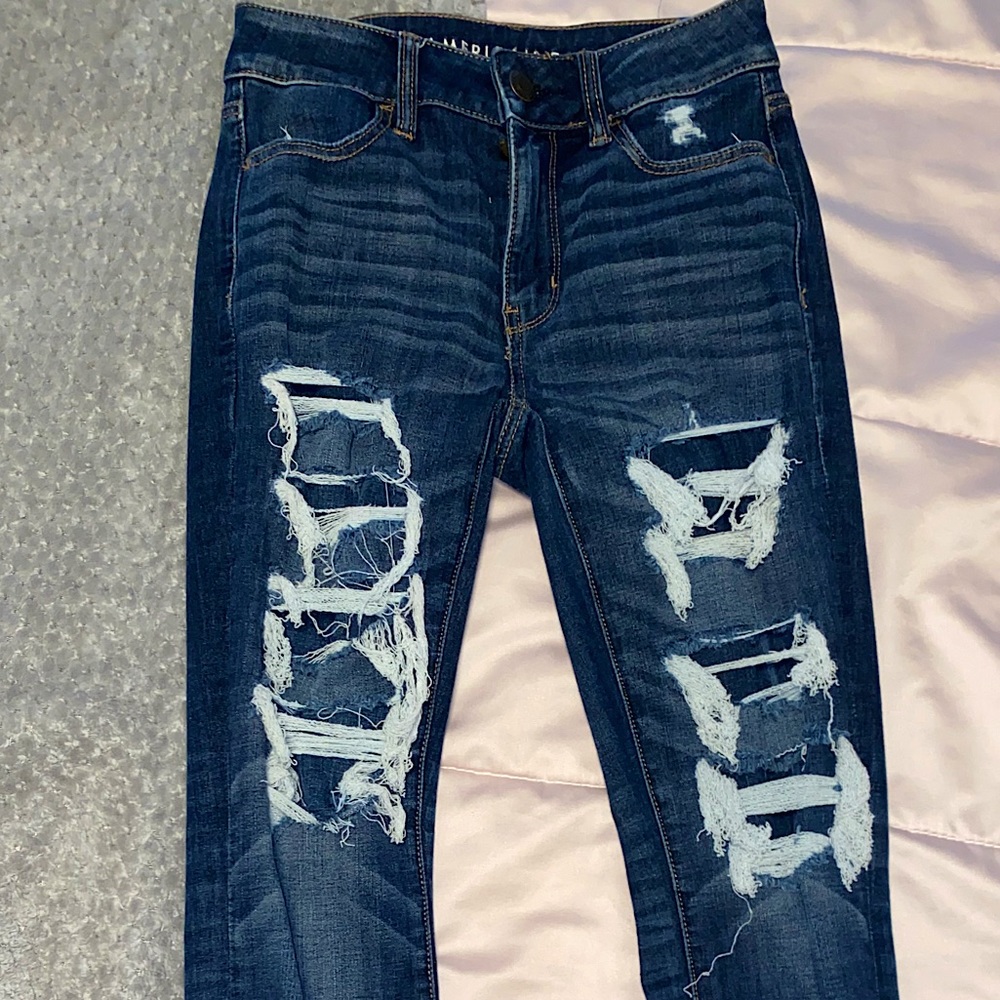 American Eagle ripped jeans